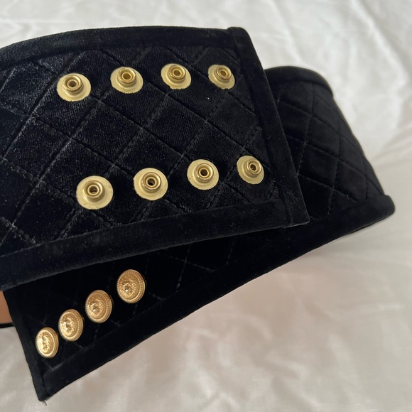 Balmain Velvet Leather Waist Belt – 100% Authentic - Picture 9 of 13